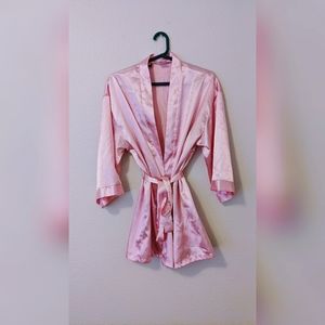 Dreamgirl Pink Satin Robe